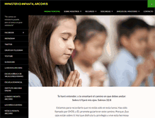 Tablet Screenshot of ministerioinfantil.com